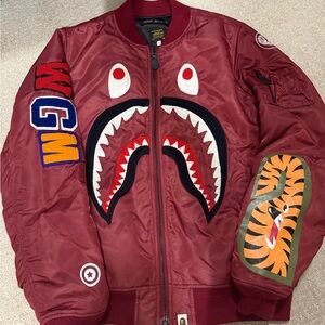 A Bathing Ape Shark MA-1 jacket